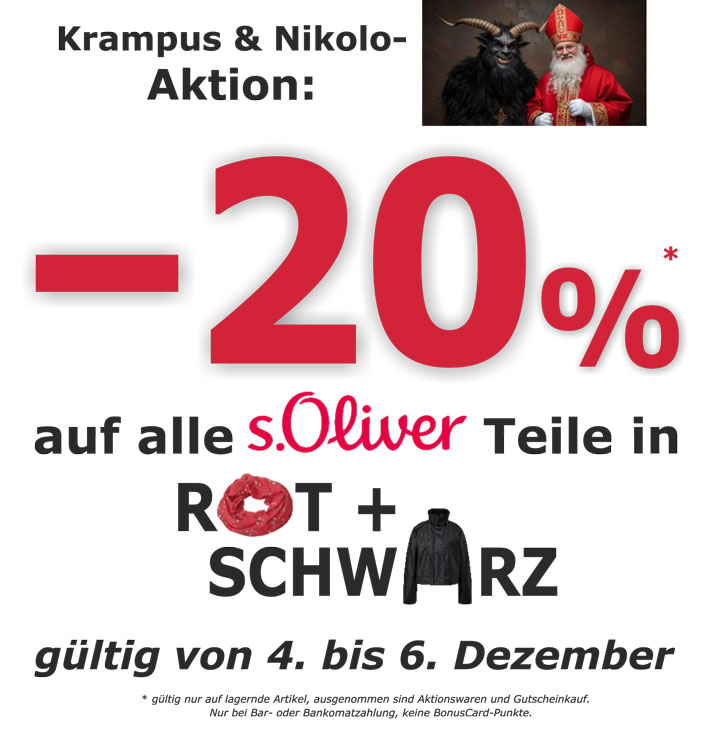 Krampus & Nikolo-Aktion beim Schrahböck 