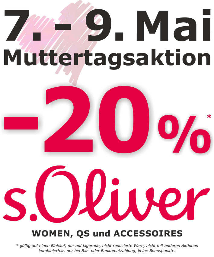 S. Oliver-Muttertagsaktion beim Schrahböck