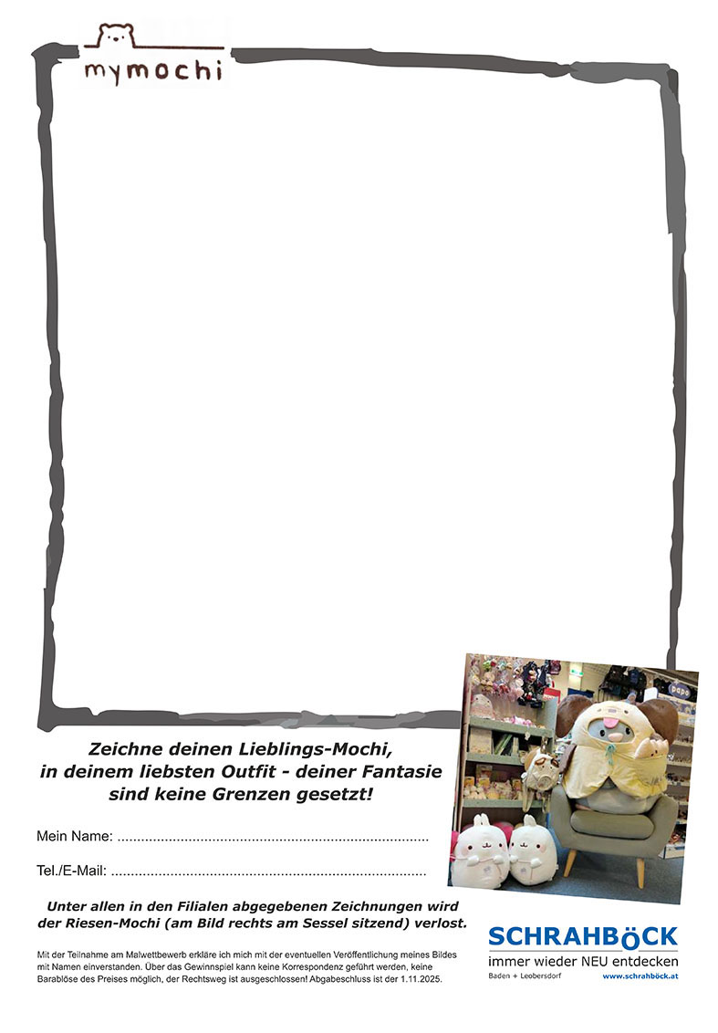 mymochi Malwettbewerb bei Schrahböck