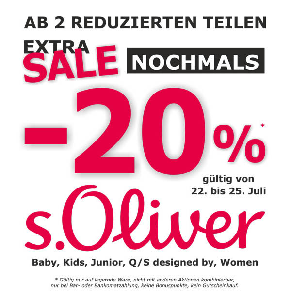 s.Oliver EXTRA-SALE beim Schrahböck